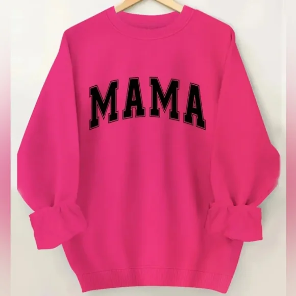 Mama Women Pink Fuchsia Sweater - Picture 1 of 9